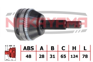 ШРУС NAKAYAMA NJ294NY NJ294NY NAKAYAMA