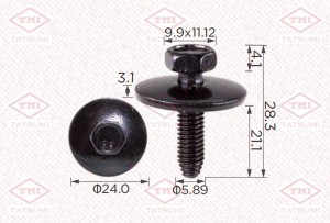 Клипса автомобильная [упаковка 10 штук] TJB1519 TJB1519 TATSUMI