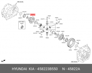 Корпус HYUNDAI ix55 (07-) дифференциала OE 458223B550 HYUNDAI KIA