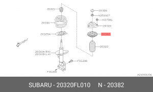 Подшипник опоры переднего амортизатора. 20320-FL010 20320FL010 SUBARU