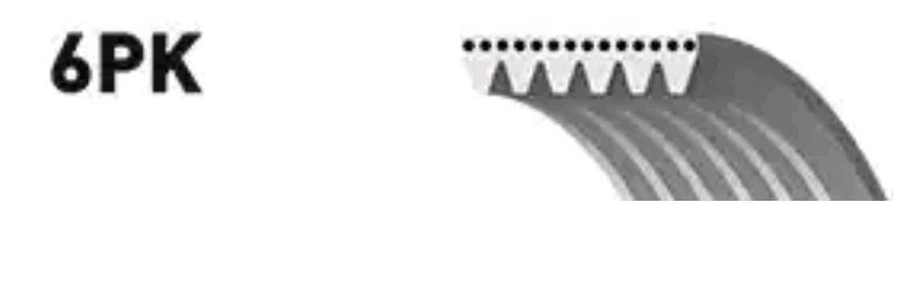 Поликлиновой ремень 6PK1353 (8653-10293) 6-PK-1353 GATES