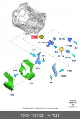 Сальник FORD Focus штока КПП OE 1 321 128 FORD