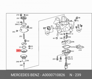 ПРОКЛАДКА / MEMBRANE A0000710826 MERCEDES BENZ