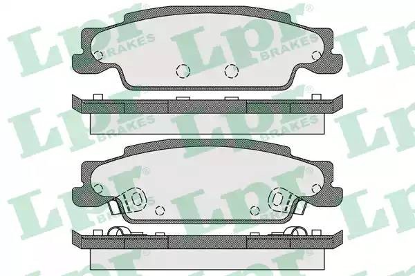 Колодки задние CADILLAC CTS 02-13, STS 05-12 05P1705 05P1705 LPR