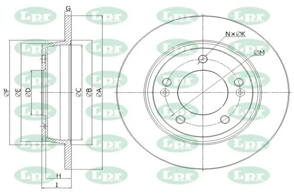 Диск тормозной H2033P H2033P LPR