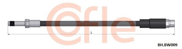 шланг тормозной задний! L=323\ BMW E39 95-03 92BHBW009 COFLE