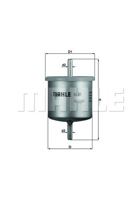 Фильтр топливный FORD MAZDA MAHLE KL61 MAHLE KNECHT