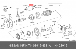 NISSAN 08915-4381A NISSAN