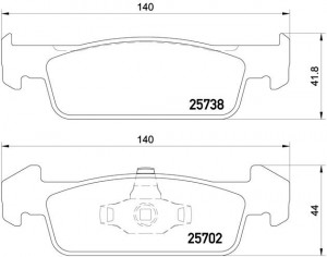 Колодки тормозные P68060 P68060 BREMBO