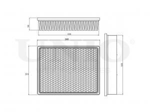 Фильтр воздушный FLT-10202 UNIO