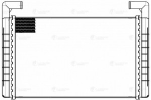 Радиатор отопителя RENAULT Magnum (00-05) LUZAR LRH2803 LUZAR
