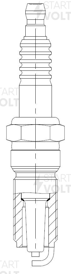 Свеча зажигания для а/м Ford Focus (98-)/Focus II (04-) 1.4i/1.6i/1.6Ti (кмпл. 4 VSP 0045 START VOLT