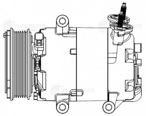 Компрессор кондиц. для а/м Land Rover Freelander II (06-) 2.2TD LCAC10122 LCAC10122 LUZAR