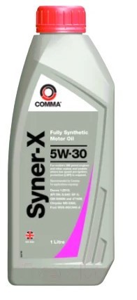 COMMA 5W30 SYNER-X (1L) масло моторное! синт API SN, ILSAC GF-5, GM 6094M/4718M, SYX1L COMMA