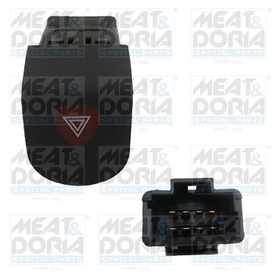 Выключатель кнопка RENAULT Kangoo (08-) аварийной сигнализации MEAT&DORIA 23642 MEAT DORIA