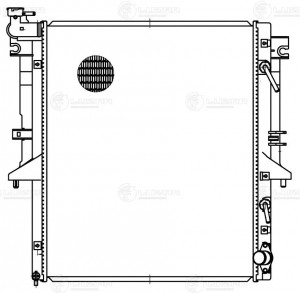 Радиатор охл. для а/м Mitsubishi L200 (15-)/Pajero Sport 2.4D (15-) AT  LRc11150 LRC 11150 LUZAR
