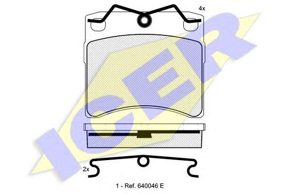 140895 колодки дисковые передние!\ VW T4 1.8i-2.5TDi 90-98 диск 15' 140895 ICER