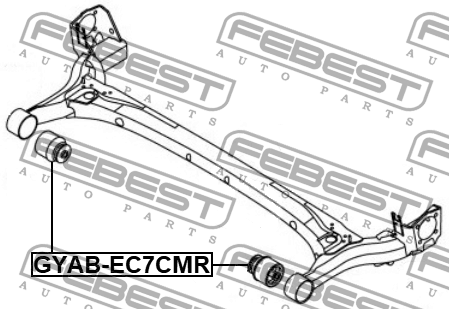 Сайлентблок задн балки GEELY EMGRAND EC7 2009-2014 GYAB-EC7CMR GYAB-EC7CMR FEBEST