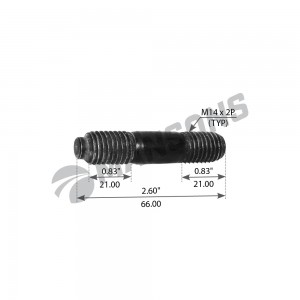 Шпилька крепления полуоси [L66M14]  10шт 900.118 MANSONS