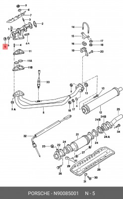 КОЛЛЕКТОРА М8*1,25 N 900 850 01 VAG
