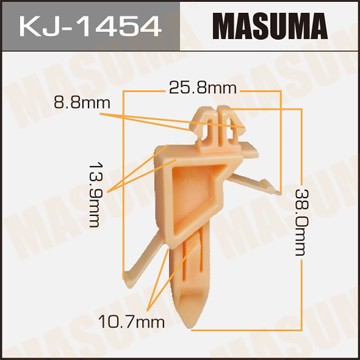 Пистон обивки универсальный MASUMA KJ1454 MASUMA