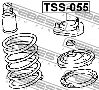 Опора амортизатора TOYOTA PREVIA 1990.05-1999.12 TSS-055 TSS-055 FEBEST