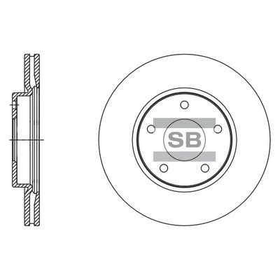 Диск тормозной SD4245 SD4245 SANGSIN