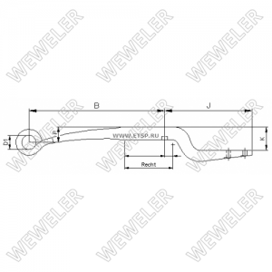 полурессора однолист. !1/56x70 575+110 S30 \BPW F179Z252ZA75 WEWELER