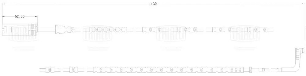 Датчик износа колодок BMW X1 (E84) (09-) зад. L=1130 (PFS 0064) PFS 0064 TRIALLI