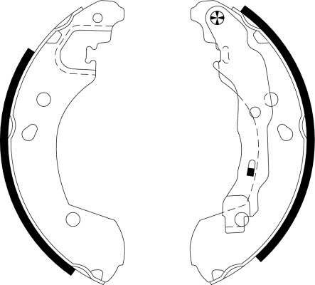 Колодки тормозные NISSAN Micra (03-) K12E RENAULT Clio (05-) задние барабанные ( 91062600 TEXTAR