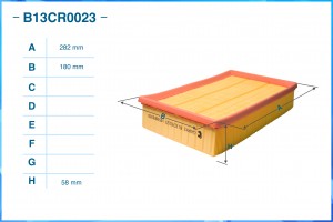 Фильтр воздушный B13CR0023 B13CR0023 CWORKS