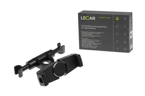 Держатель телефона на подголовник (185*120*55 мм) черный LECAR000060409 LECAR