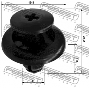 Клипса MAZDA 3 BK/BL, 6 GG/GH 88570-030 88570-030 FEBEST