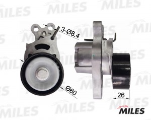 Натяжитель ремня приводного PEUGEOT 206 1.1-1.6 98- AG00298 AG00298 MILES