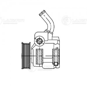 Насос ГУР для ам Ford Fiesta (01-),Fusion (10-) (LPS 1001) LPS 1001 LUZAR
