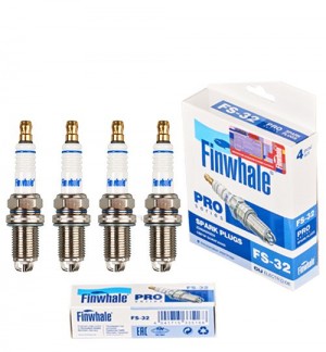 Свеча зажигания ВАЗ-2112 16V,ГАЗ-3302 ЕВРО-3 FS32 трех.электрод комплект FINWHAL FS32 FINWHALE