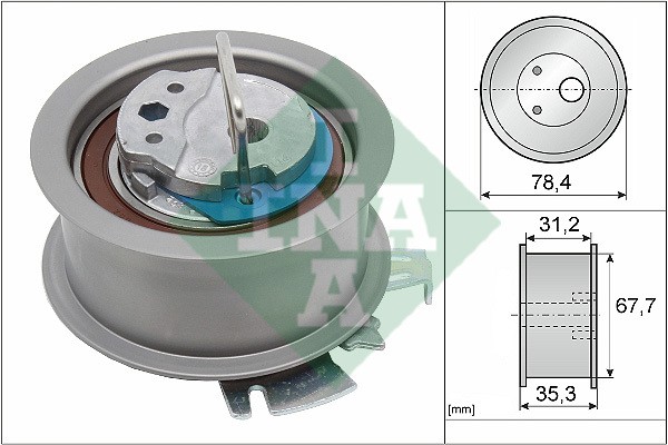 Ролик натяжной ГРМ SKODA OCTAVIA (1Z) 1.9TDI, 2.0TDI 531056530 531 0565 30 INA