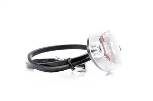 фонарь габаритный! белый LED 12-36V овальный 102.4x45.2 с кабелем 0.5м\ FT061BLED FRISTOM