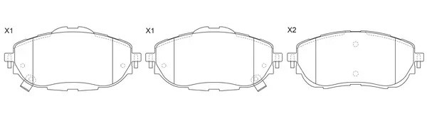 Колодки дисковые TOYOTA COROLLA 1.8 2012 - по TOYOTA COROLLA 1.8 2013 - по TOYOT BP21001 SB NAGAMOCHI