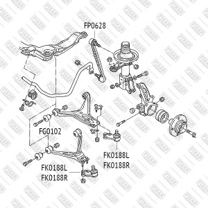AUDI 80 B4 91-96 FK0188R FIXAR