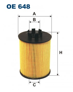 Фильтр масляный OPEL Agila A (00-08),Astra H (04-),Corsa C (00-06) FILTRON OE648 FILTRON
