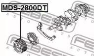 Шкив коленвала MITSUBISHI PAJERO II V14W-V55W 1991-2004 MDS-2800DT MDS-2800DT FEBEST