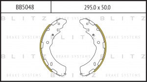 Колодки тормозные барабанные MITSUBISHI L200 05-SUBARU Legacy/Outback 09- BB5048 BB5048 BLITZ