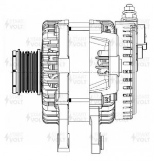 Генератор для а/м Chery Tiggo 8 Pro (18-) 1.6TGI 140A (LG 2721) LG 2721 START VOLT