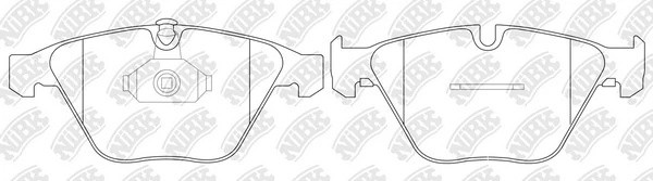 Колодки передние (BMW 3 E90/E91/X1 E84) PN0222 PN0222 NIBK