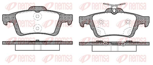 842 70 [CV6Z2200A] !колодки дисковые з.\ Ford Focus III 1.6/1.6 EcoBoost/1.6TDCi 0842.70 REMSA