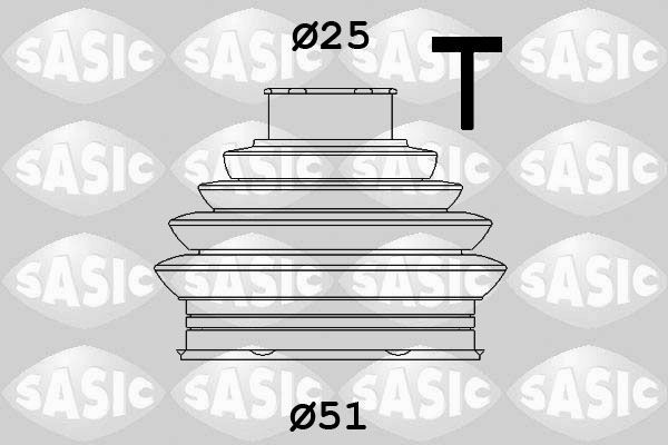 к-кт пыльника ШРУСа наружного!термопласт\ Skoda Yeti 09> 1906103 SASIC