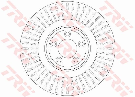Диск тормозной передний Jaguar XF CC9, XJ (X35, J12, J24) DF6146S DF6146S TRW
