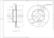Диск тормозной передний AVANTECH BR3045S AVANTECH