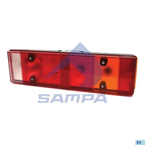 Фонарь задний IVECO левый (467х132мм) IVECO-разъем сзади SAMPA 061079 SAMPA